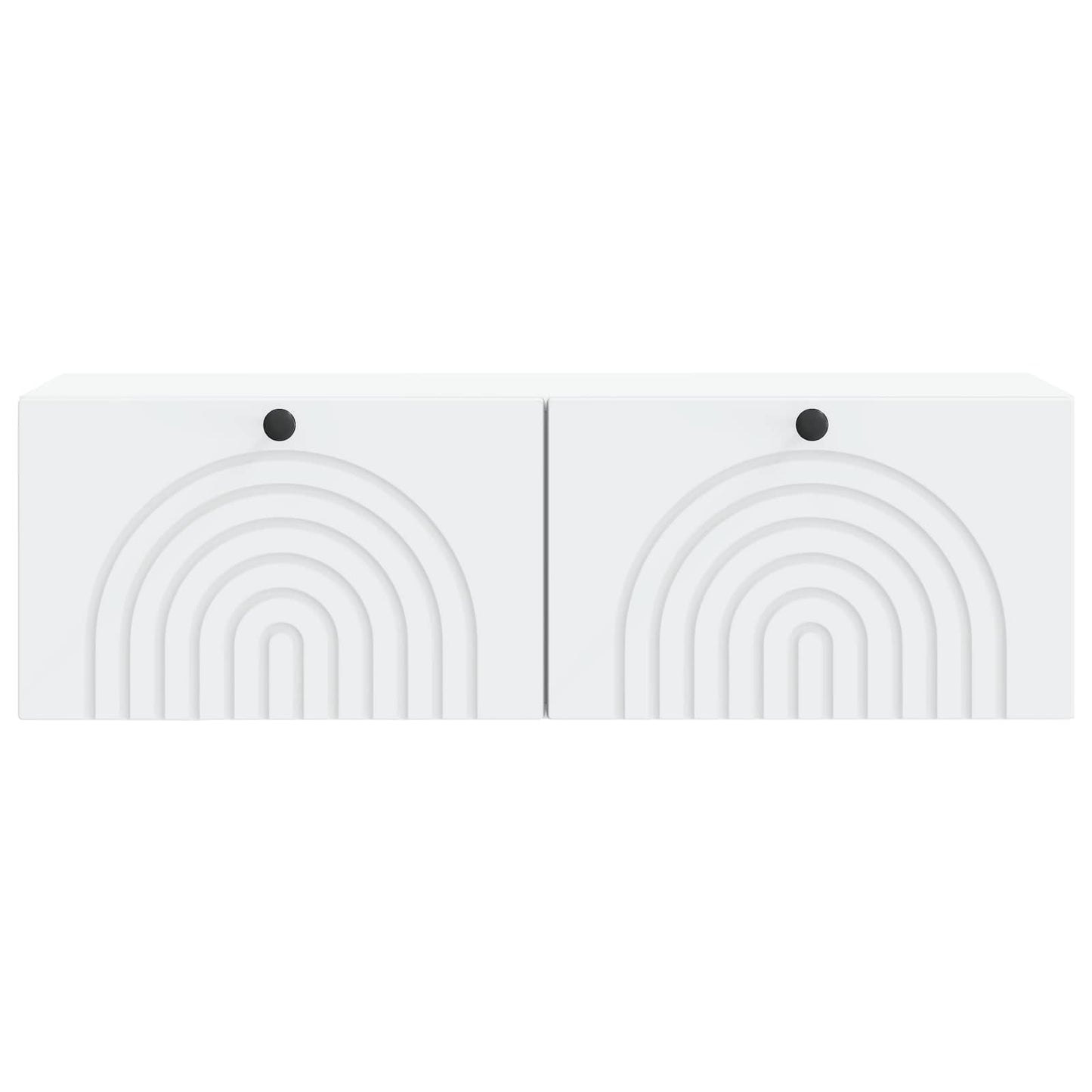 Wandbeugel TV-kast Wit 98 x 31 x 30 cm Bewerkt hout