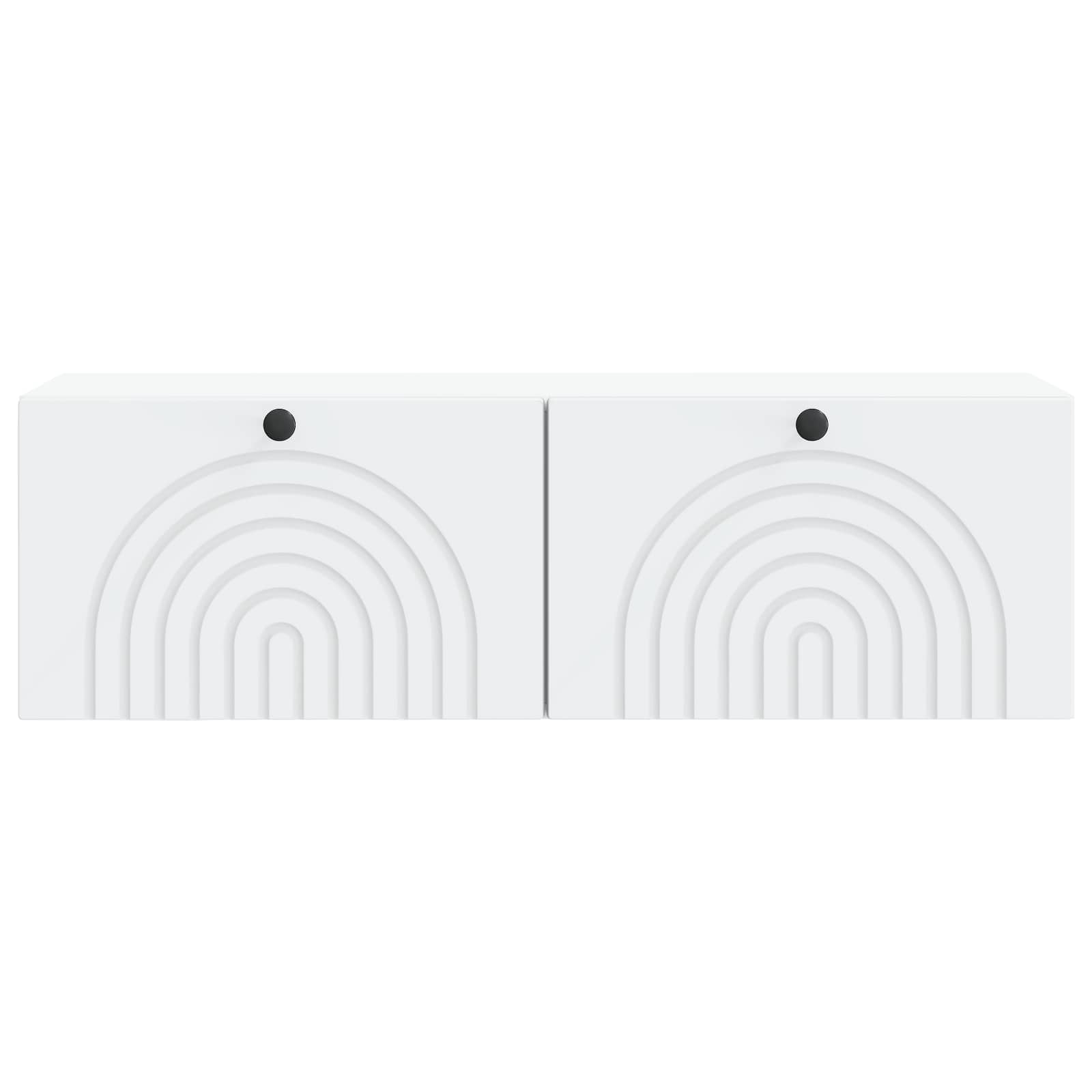 Wandbeugel TV-kast Wit 98 x 31 x 30 cm Bewerkt hout
