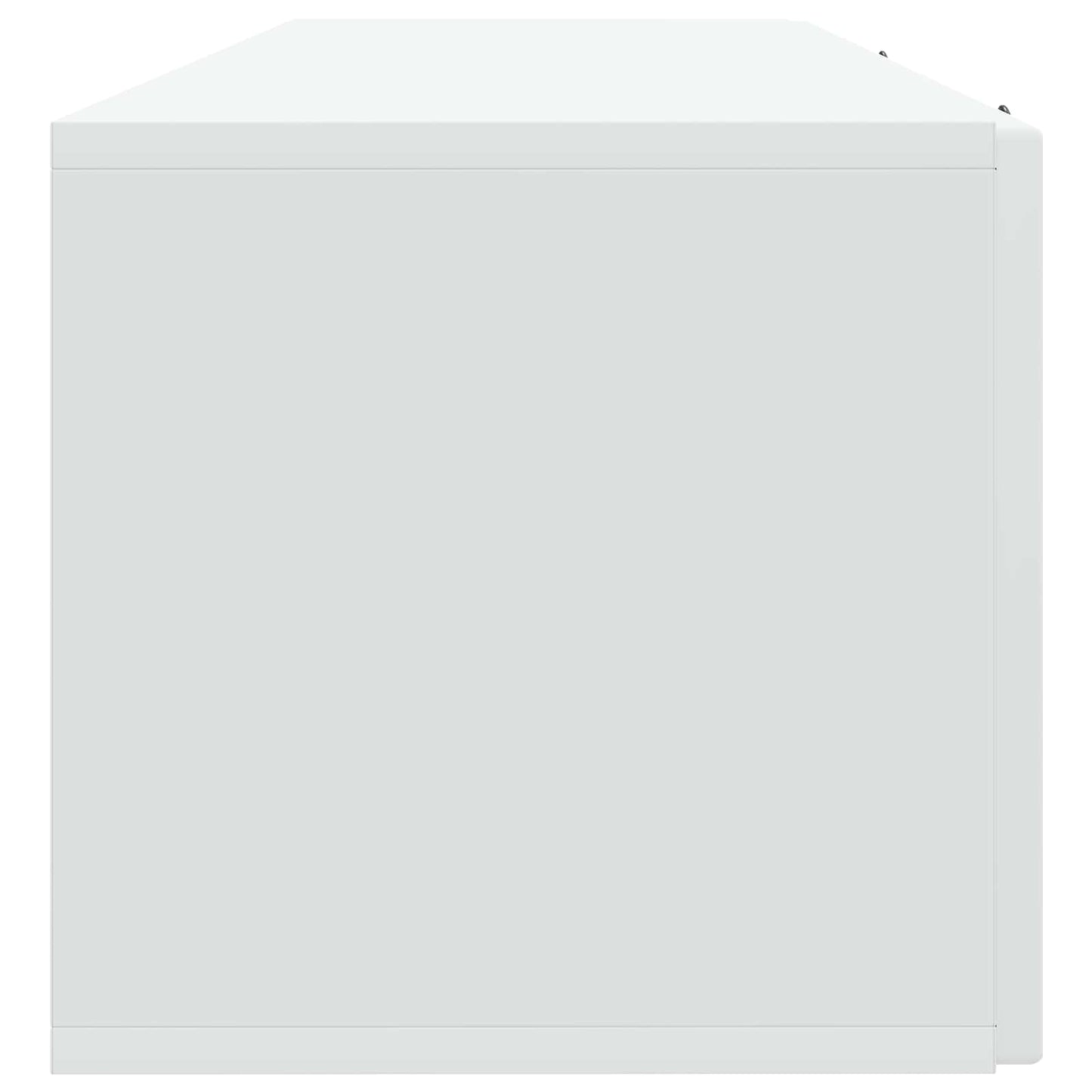 Wandbeugel TV-kast Wit 98 x 31 x 30 cm Bewerkt hout
