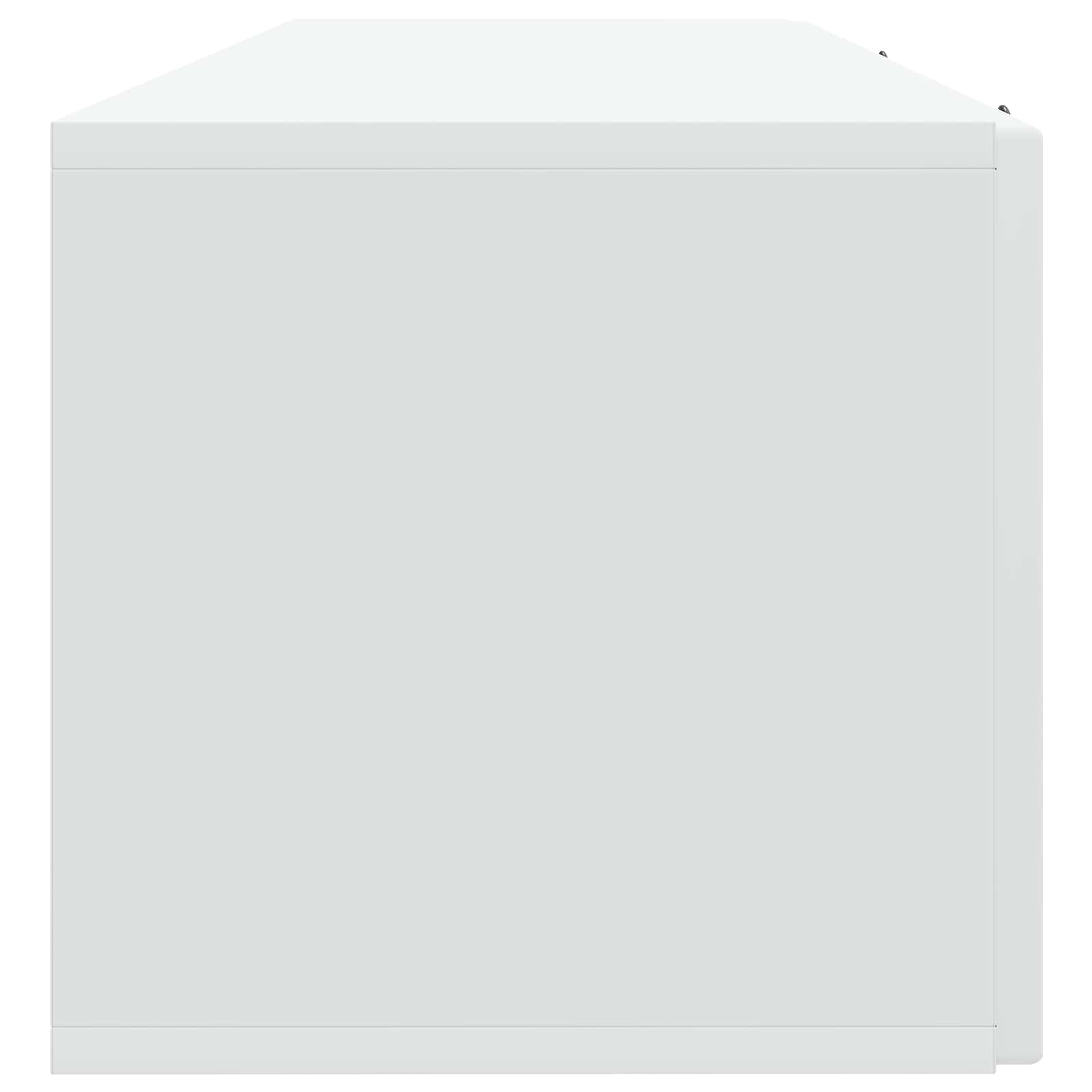 Wandbeugel TV-kast Wit 98 x 31 x 30 cm Bewerkt hout