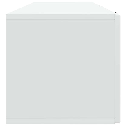 Wandbeugel TV-kast Wit 98 x 31 x 30 cm Bewerkt hout