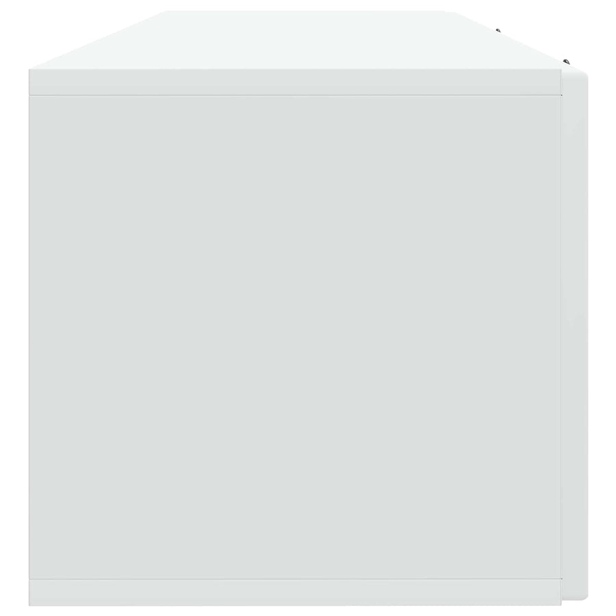Wandbeugel TV-kast Wit 98 x 31 x 30 cm Bewerkt hout