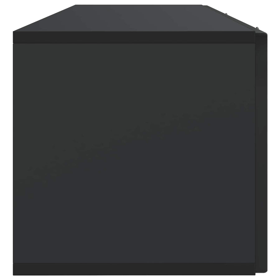 Wandbeugel TV-kast Zwart 98 x 31 x 30 cm Bewerkt hout