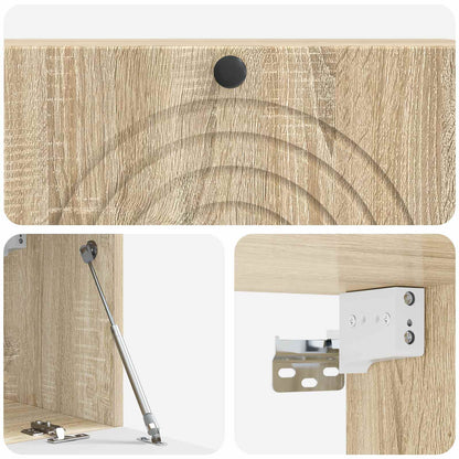 Wandbeugel TV-kast Sonoma Eiken 98 x 31 x 30 cm Bewerkt hout