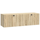 Wandkast TV 98x31x30 cm bewerkt hout Sonoma eiken