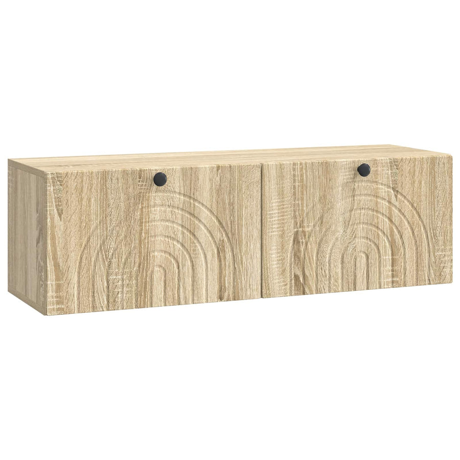 Wandbeugel TV-kast Sonoma Eiken 98 x 31 x 30 cm Bewerkt hout