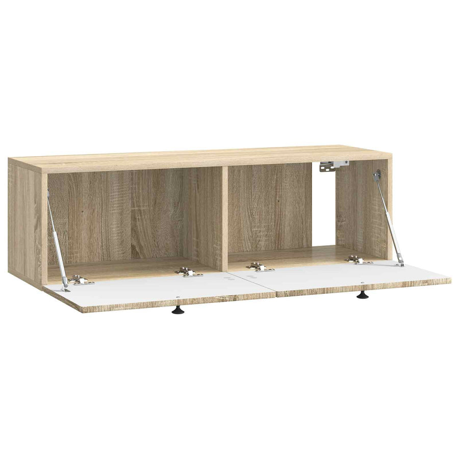 Wandbeugel TV-kast Sonoma Eiken 98 x 31 x 30 cm Bewerkt hout