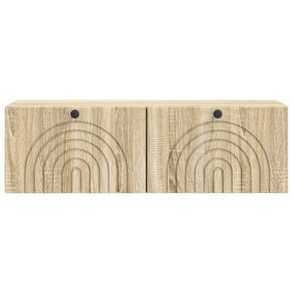Wandbeugel TV-kast Sonoma Eiken 98 x 31 x 30 cm Bewerkt hout