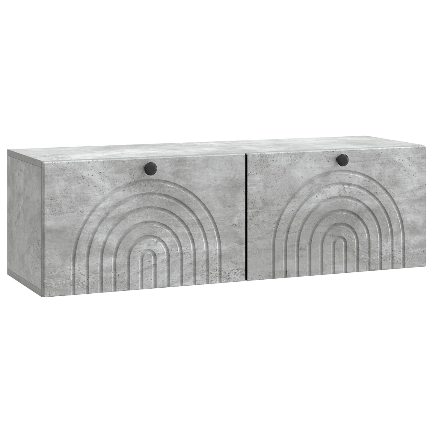 Wandbeugel TV-kast Betongrijs 98 x 31 x 30 cm Bewerkt hout