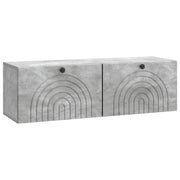 Wandkast TV 98x31x30 cm bewerkt hout betongrijs