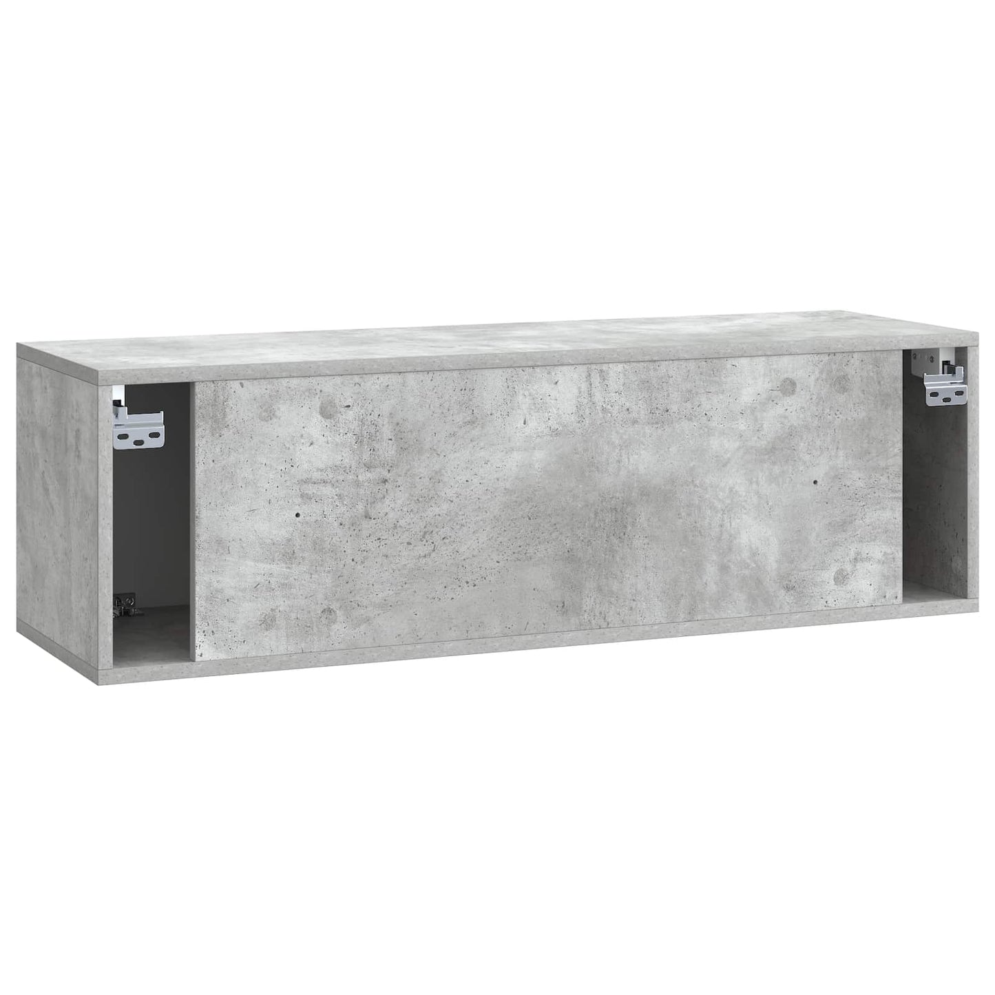 Wandbeugel TV-kast Betongrijs 98 x 31 x 30 cm Bewerkt hout
