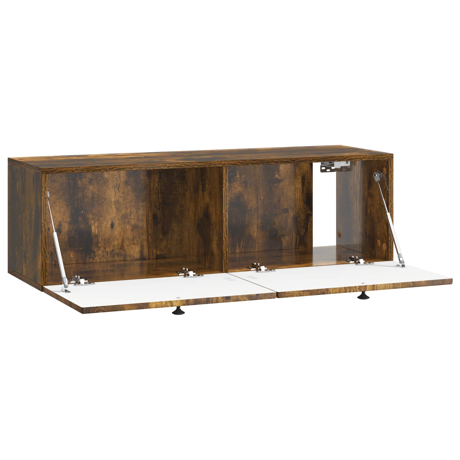 Wandbeugel TV-kast Gerookt eiken 98 x 31 x 30 cm Bewerkt hout