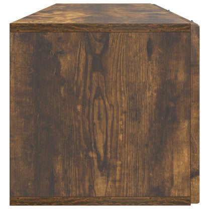 Wandbeugel TV-kast Gerookt eiken 98 x 31 x 30 cm Bewerkt hout