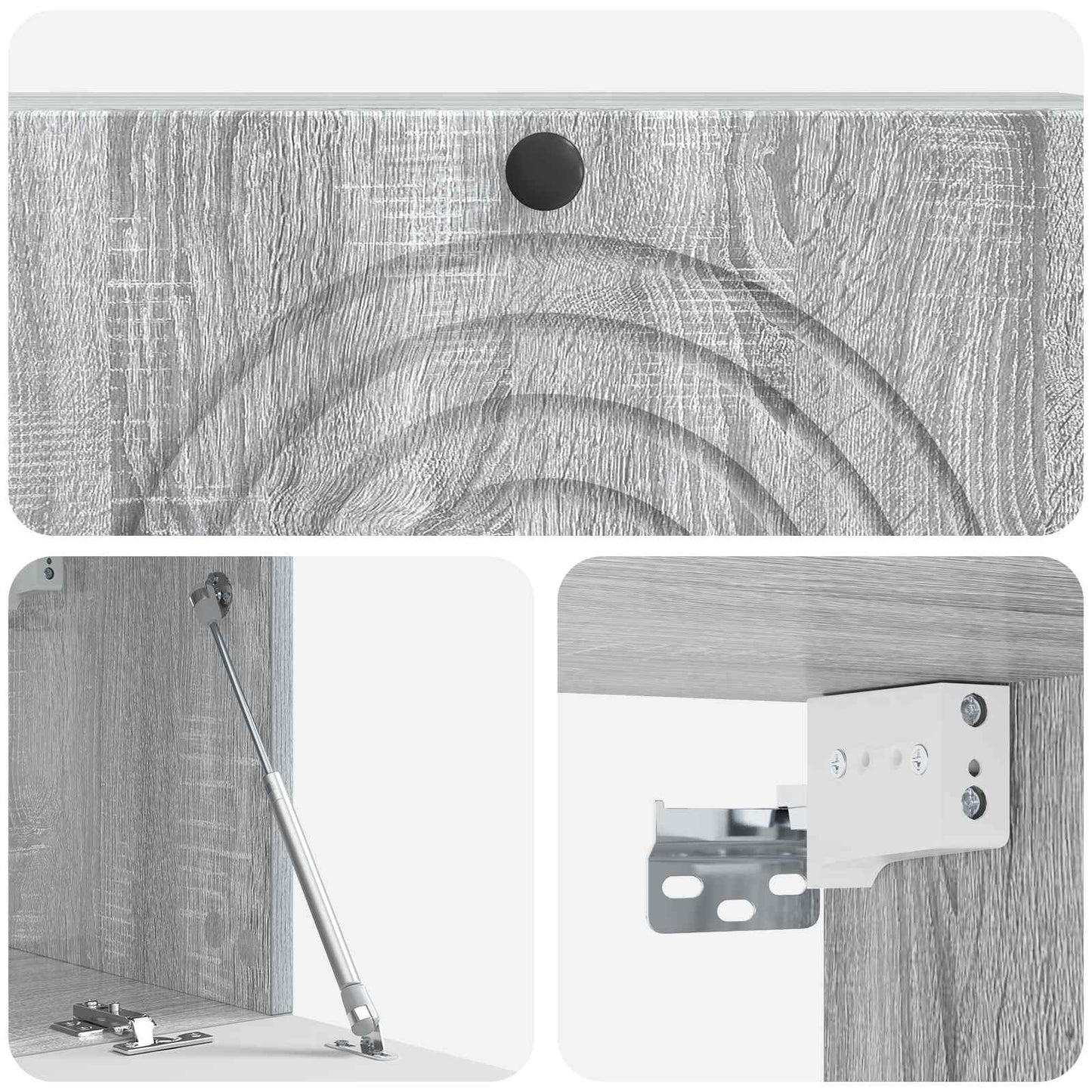 Wandbeugel TV-kast Grijs sonoma 98 x 31 x 30 cm Bewerkt hout