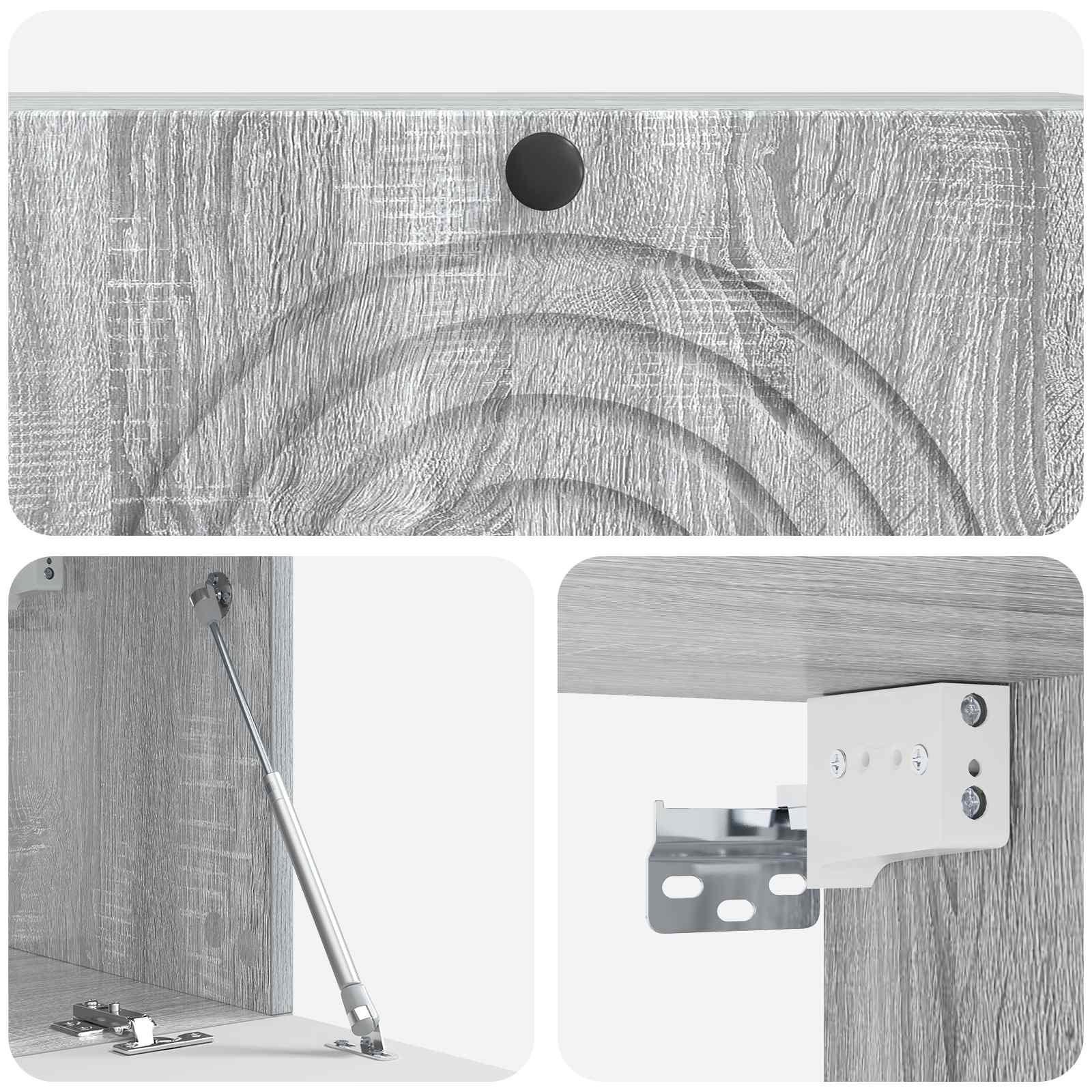 Wandbeugel TV-kast Grijs sonoma 98 x 31 x 30 cm Bewerkt hout