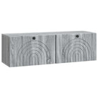 Wandkast 98x31x30 cm grijs sonoma bewerkt hout