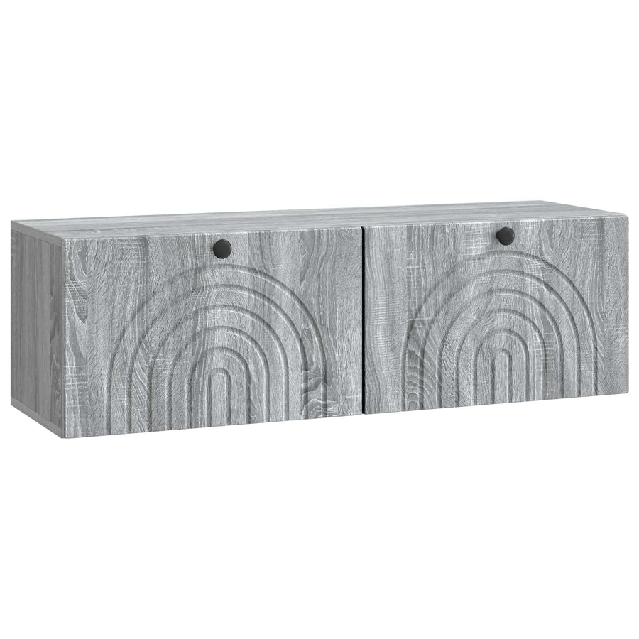 Wandbeugel TV-kast Grijs sonoma 98 x 31 x 30 cm Bewerkt hout
