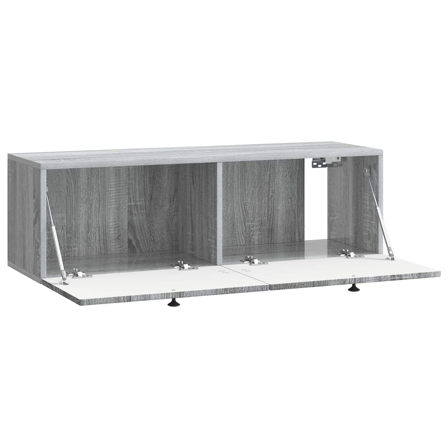 Wandbeugel TV-kast Grijs sonoma 98 x 31 x 30 cm Bewerkt hout