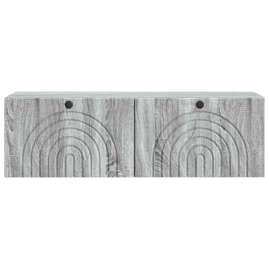 Wandbeugel TV-kast Grijs sonoma 98 x 31 x 30 cm Bewerkt hout