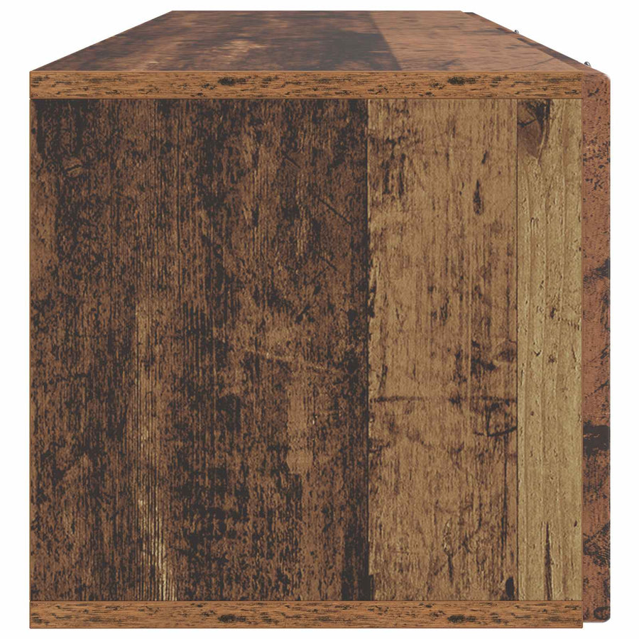 Wandbeugel TV-kast Oud hout 98 x 31 x 30 cm Bewerkt hout