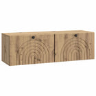 Wall bracket TV cabinet Artisanal oak 98 x 31 x 30 cm
