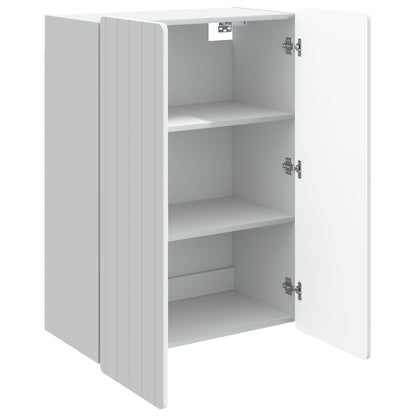 Wandkast Wit 66 x 34,5 x 92 cm Bewerkt hout