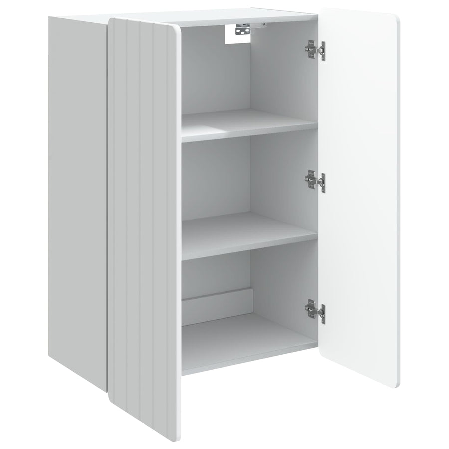 Wandkast Wit 66 x 34,5 x 92 cm Bewerkt hout