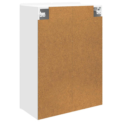 Wandkast Wit 66 x 34,5 x 92 cm Bewerkt hout