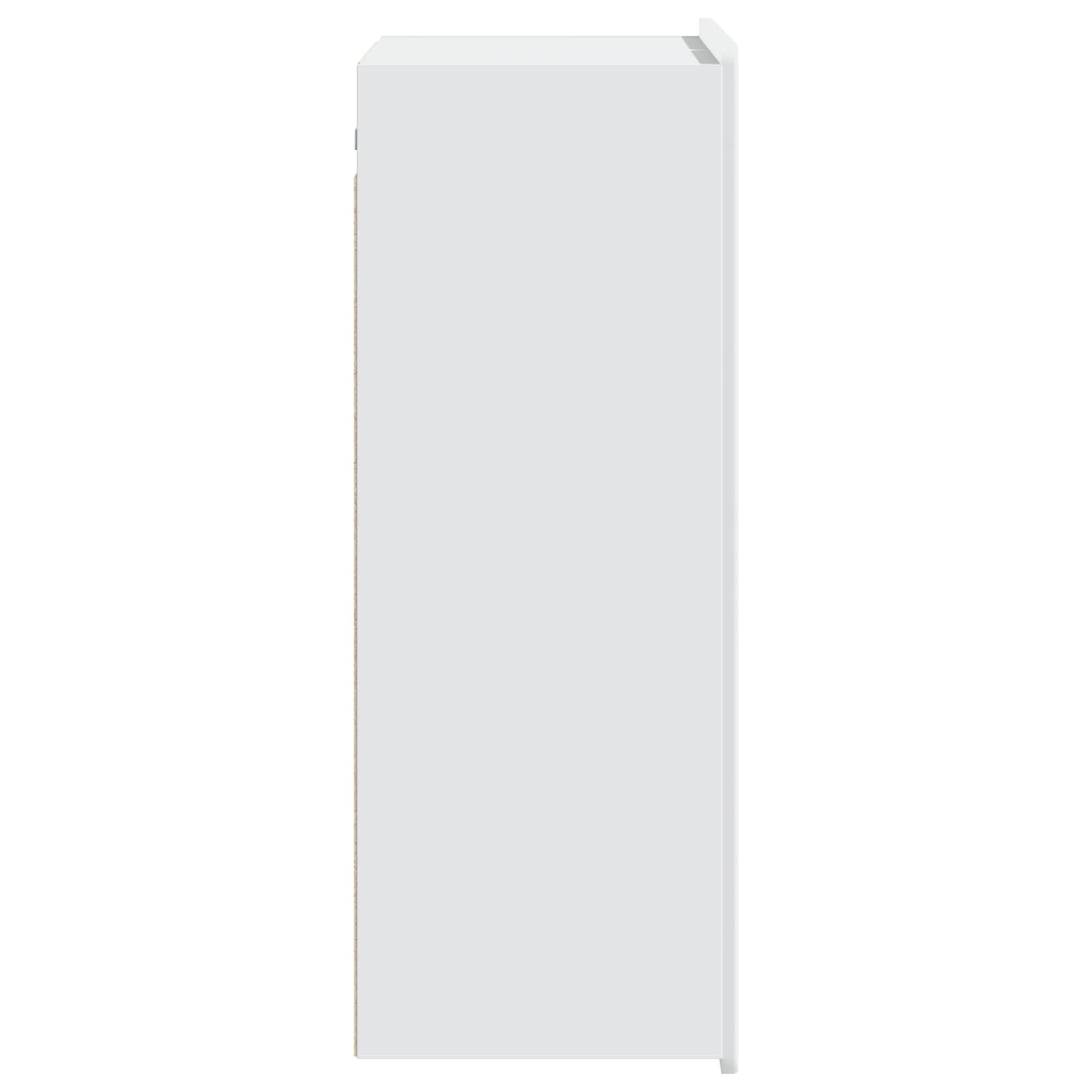 Wandkast Wit 66 x 34,5 x 92 cm Bewerkt hout
