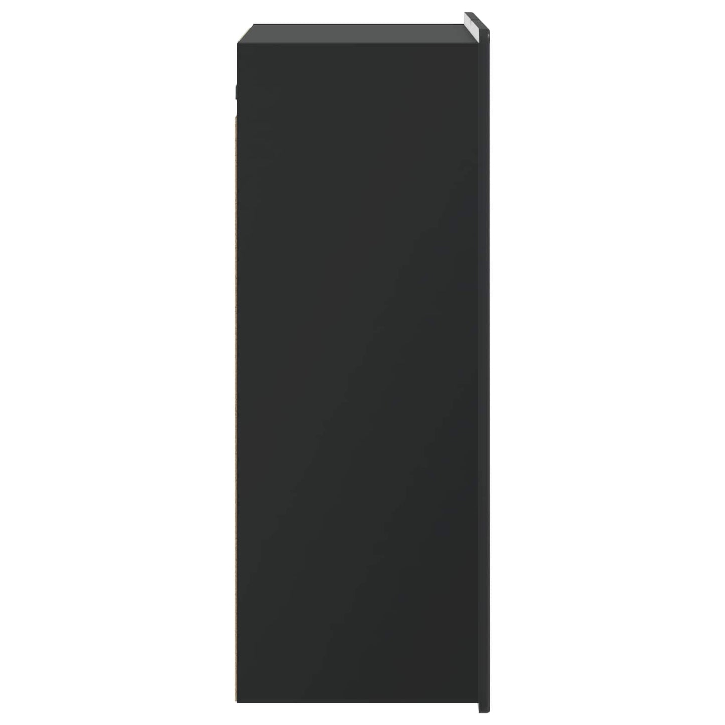 Wandkast Zwart 66 x 34,5 x 92 cm Bewerkt hout