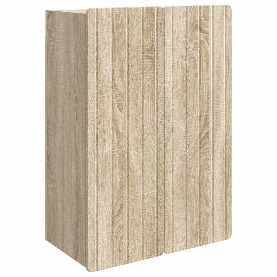 Wandkast Sonoma Eiken 66 x 34,5 x 92 cm Bewerkt hout