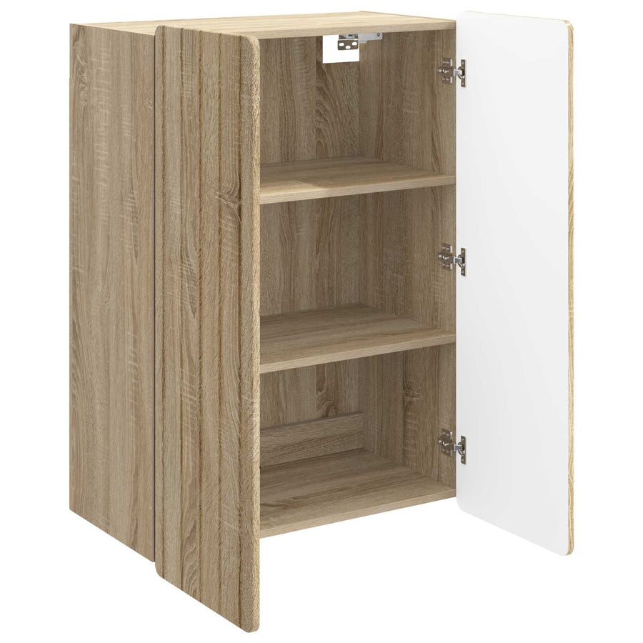 Wandkast Sonoma Eiken 66 x 34,5 x 92 cm Bewerkt hout