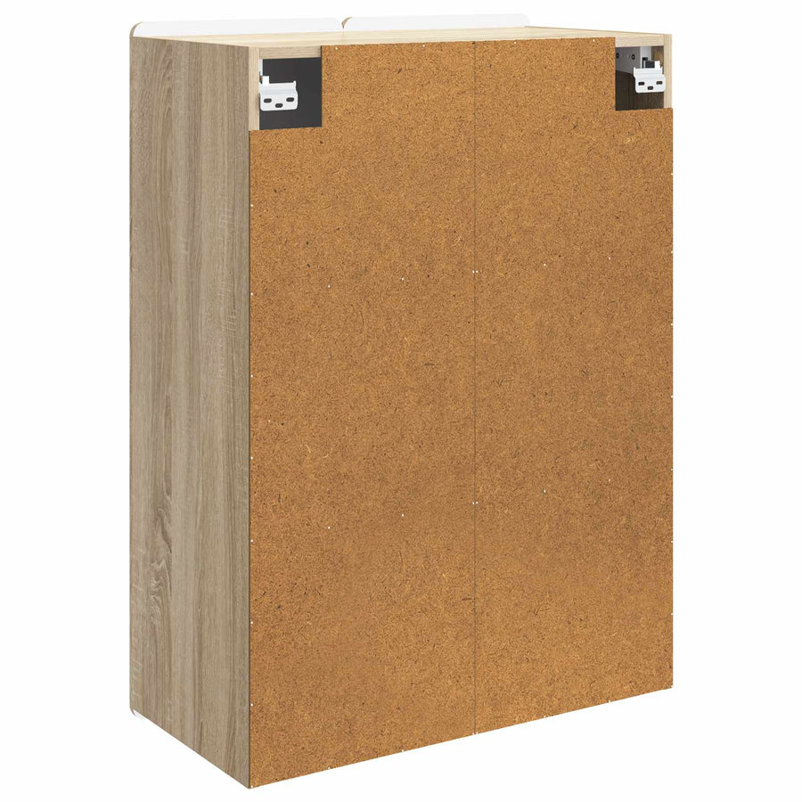 Wandkast Sonoma Eiken 66 x 34,5 x 92 cm Bewerkt hout