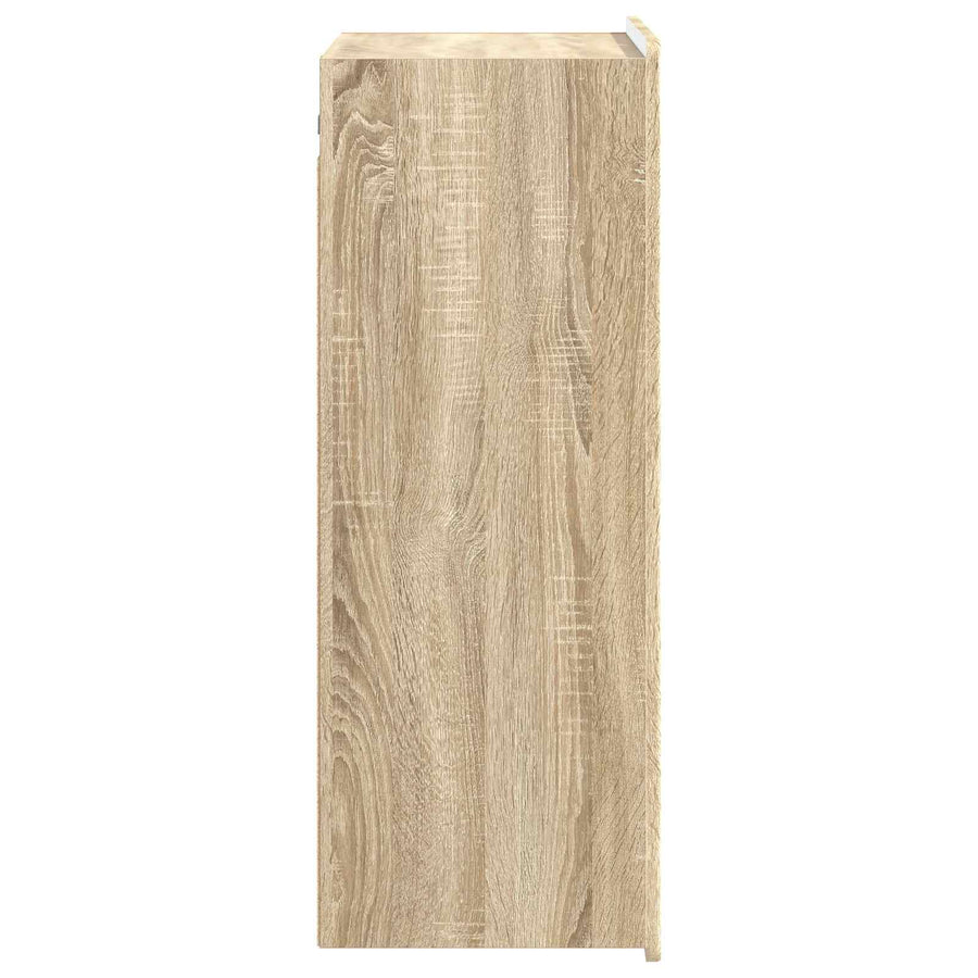 Wandkast Sonoma Eiken 66 x 34,5 x 92 cm Bewerkt hout