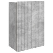 Wandkast 66x34,5x92 cm bewerkt hout betongrijs