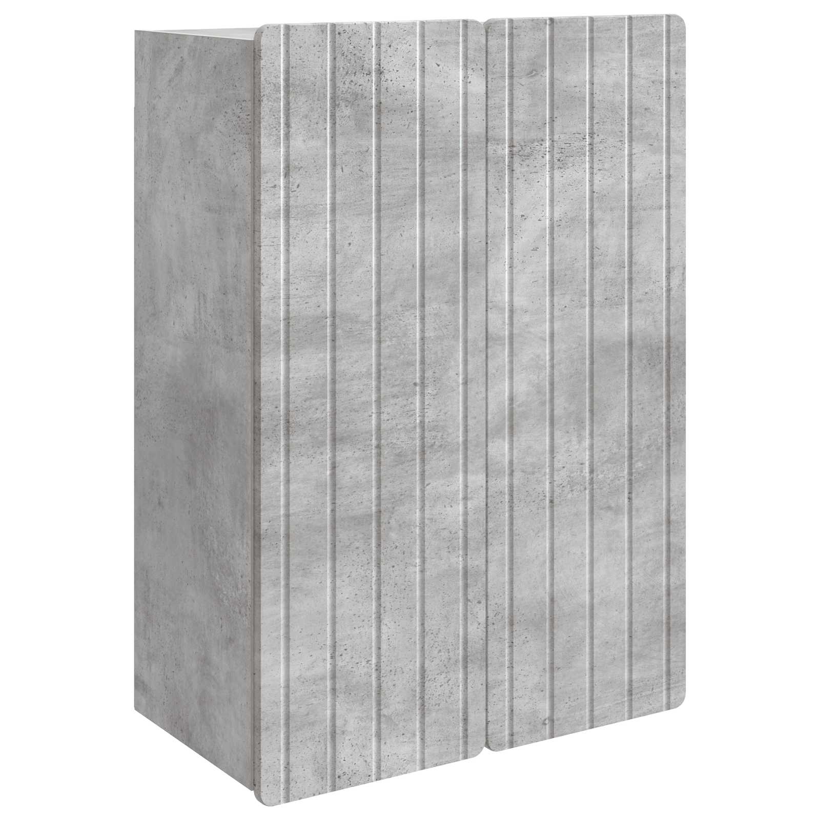 Wandkast Betongrijs 66 x 34,5 x 92 cm Bewerkt hout