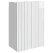Wandkast 66x34,5x92 cm bewerkt hout wit