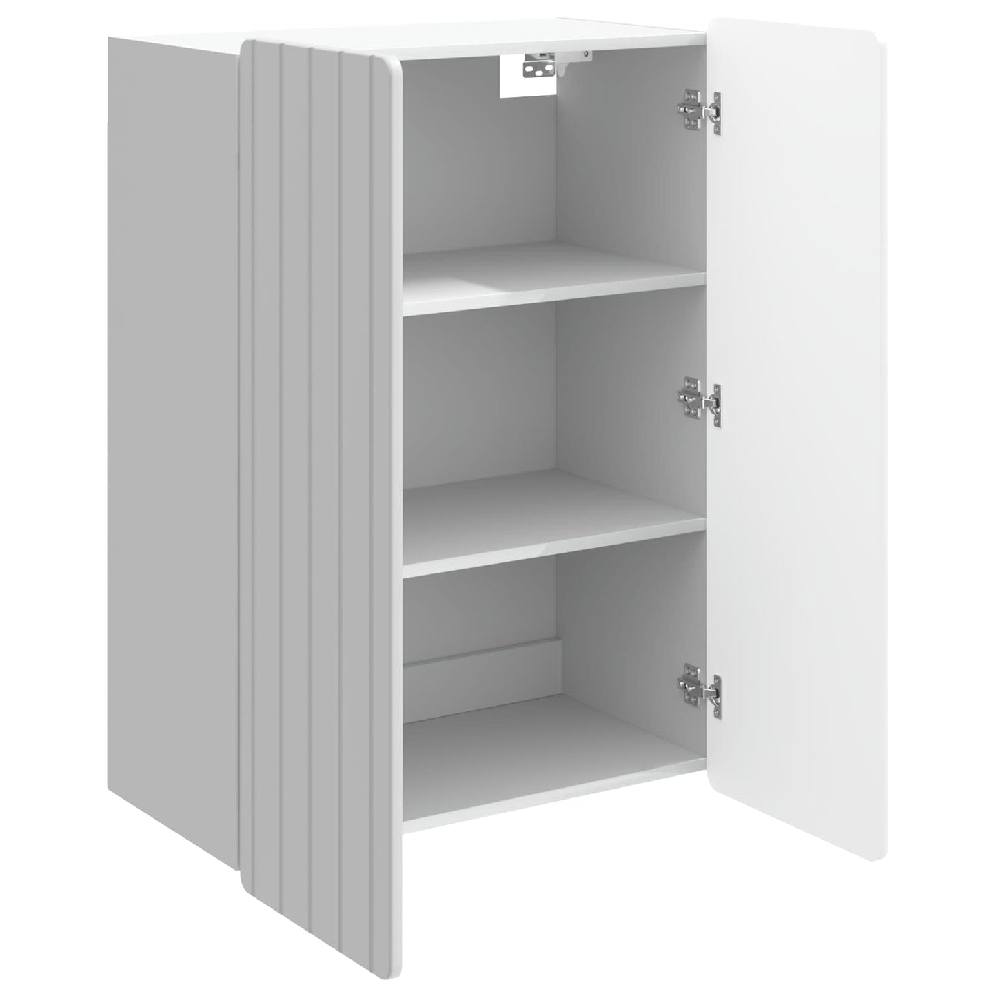 Wandkast Hoogglans Wit 66 x 34,5 x 92 cm Bewerkt hout