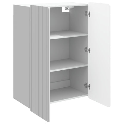 Wandkast Hoogglans Wit 66 x 34,5 x 92 cm Bewerkt hout