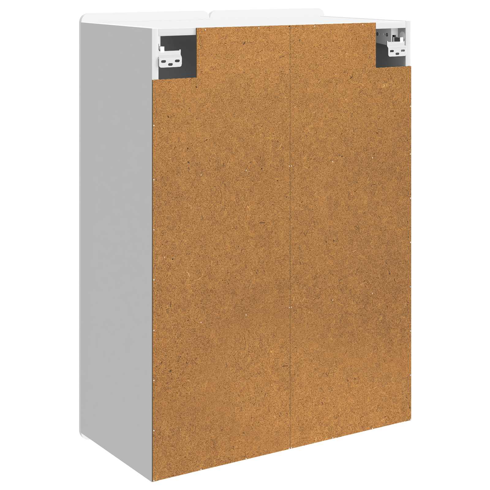 Wandkast Hoogglans Wit 66 x 34,5 x 92 cm Bewerkt hout