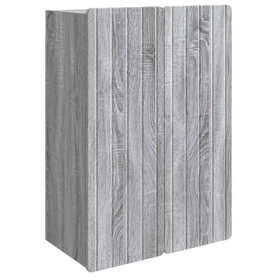 Wandkast Grijs Sonoma 66 x 34,5 x 92 cm Bewerkt hout