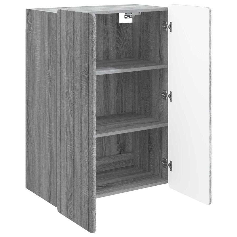Wandkast Grijs Sonoma 66 x 34,5 x 92 cm Bewerkt hout