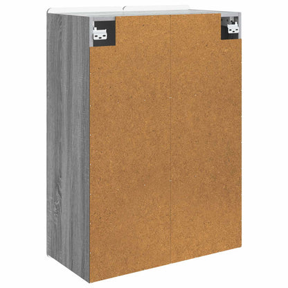 Wandkast Grijs Sonoma 66 x 34,5 x 92 cm Bewerkt hout