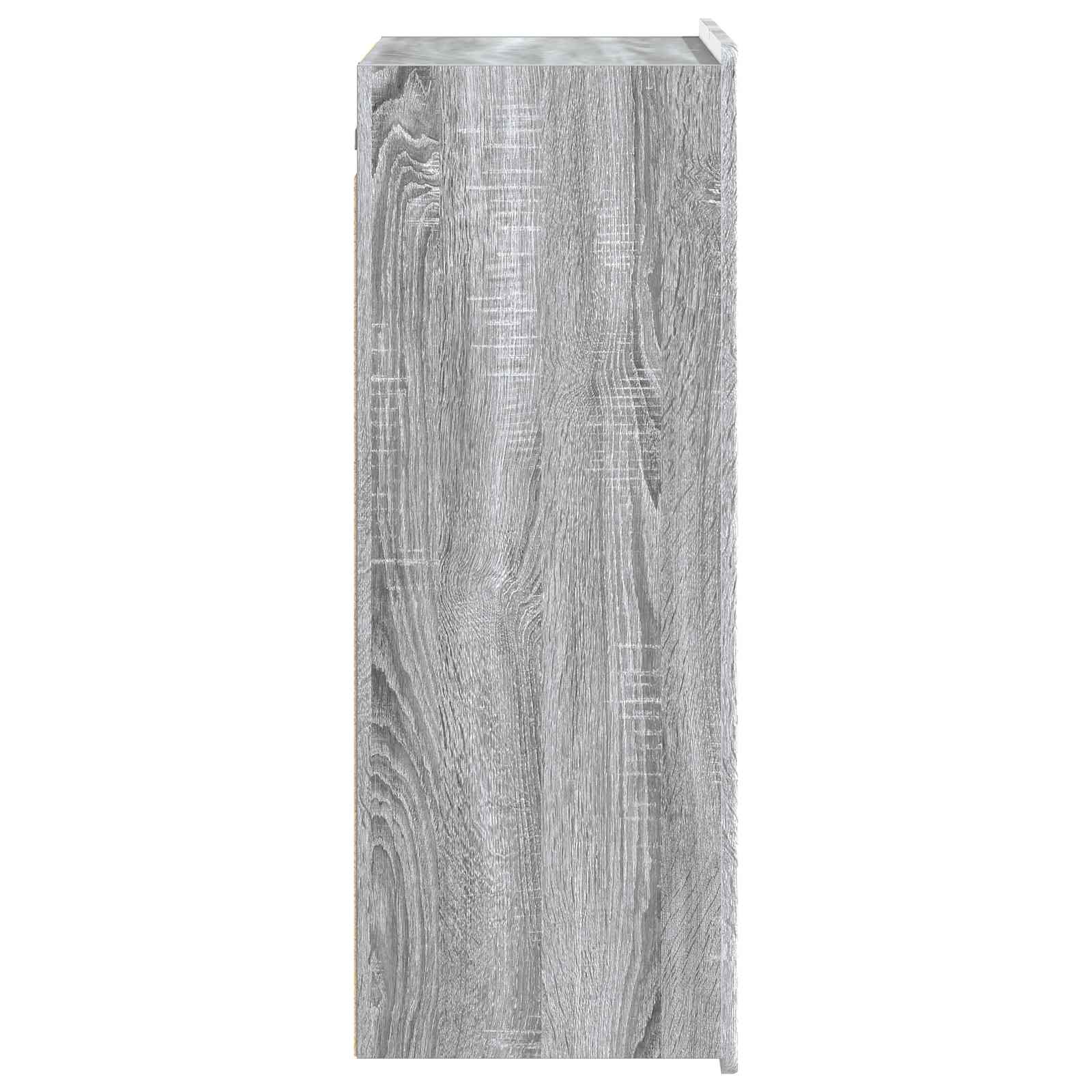 Wandkast Grijs Sonoma 66 x 34,5 x 92 cm Bewerkt hout