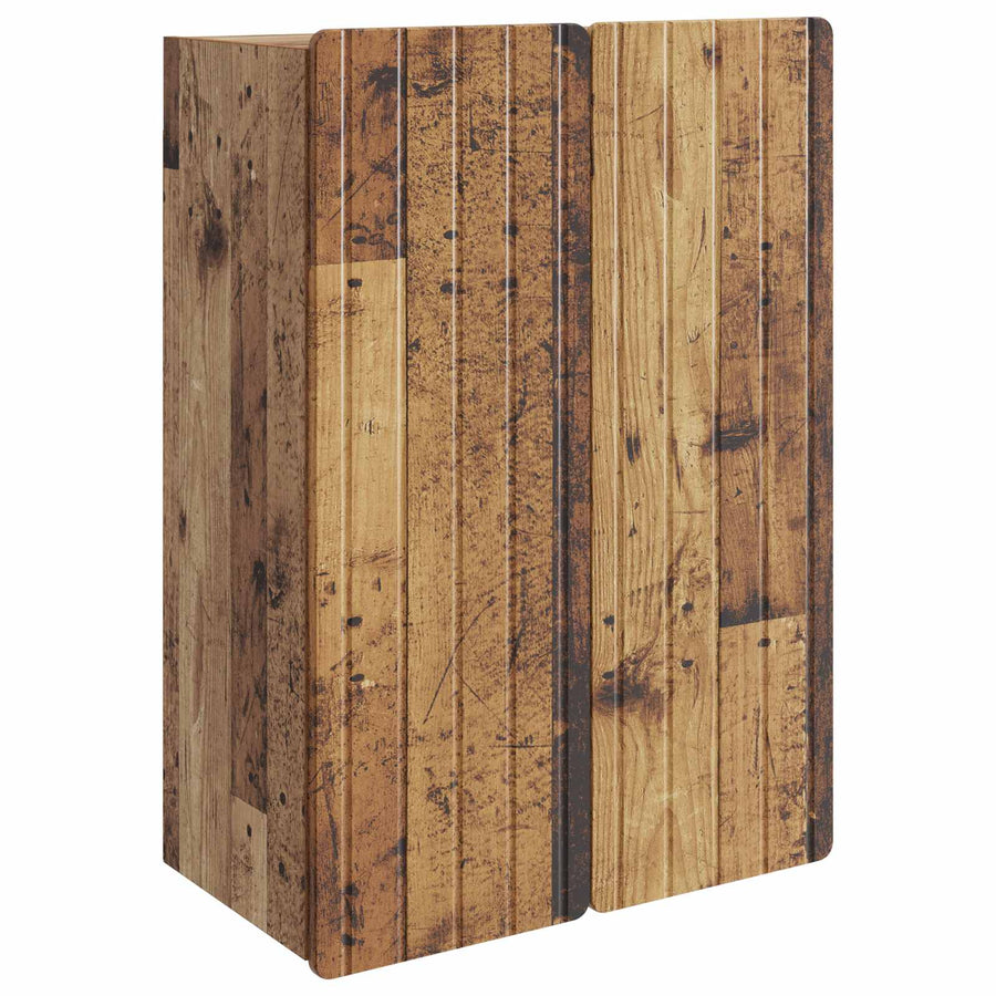 Wandkast Oud hout 66 x 34,5 x 92 cm Bewerkt hout