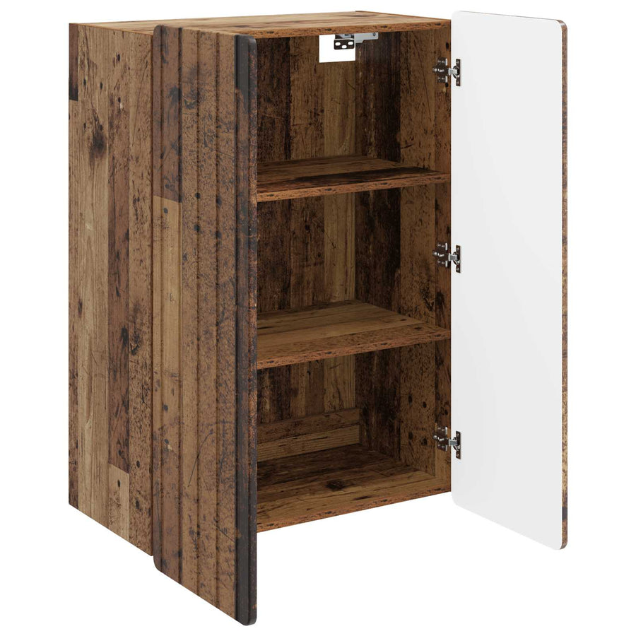 Wandkast Oud hout 66 x 34,5 x 92 cm Bewerkt hout