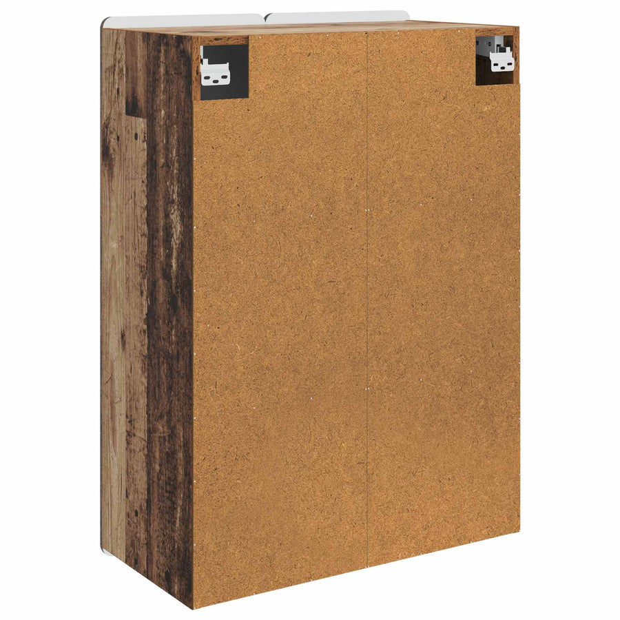 Wandkast Oud hout 66 x 34,5 x 92 cm Bewerkt hout