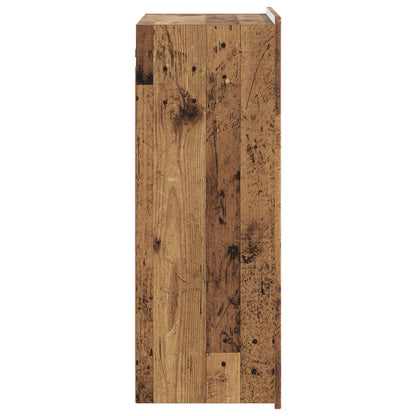 Wandkast Oud hout 66 x 34,5 x 92 cm Bewerkt hout