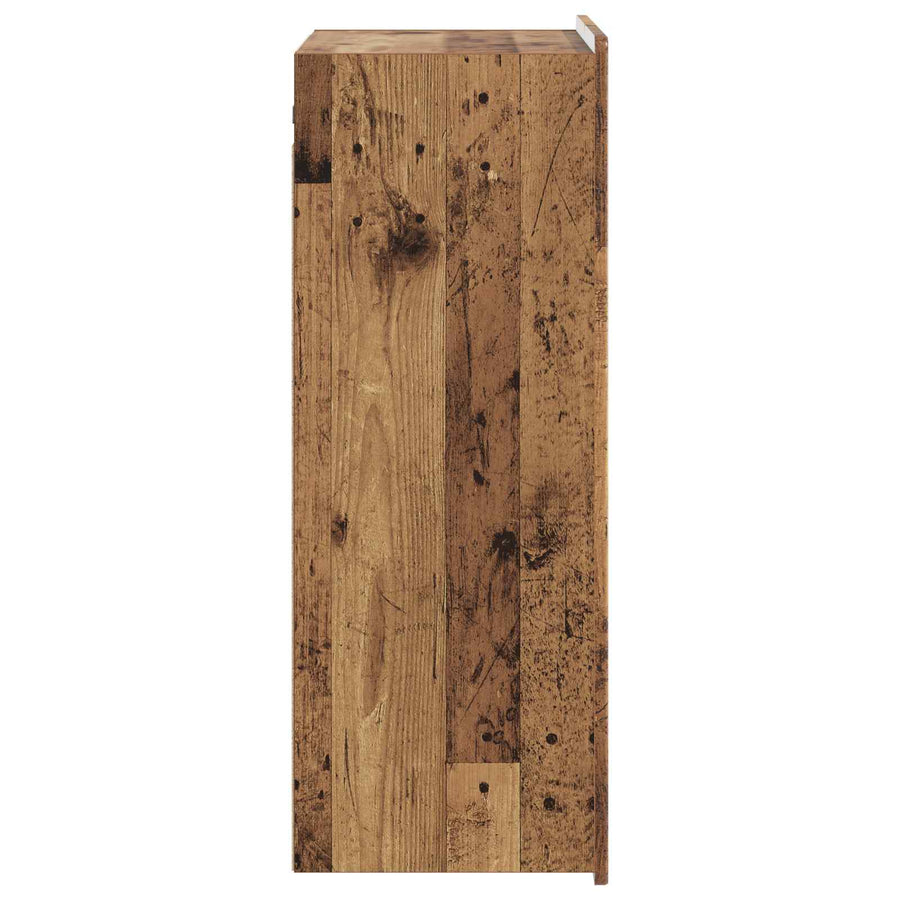 Wandkast Oud hout 66 x 34,5 x 92 cm Bewerkt hout