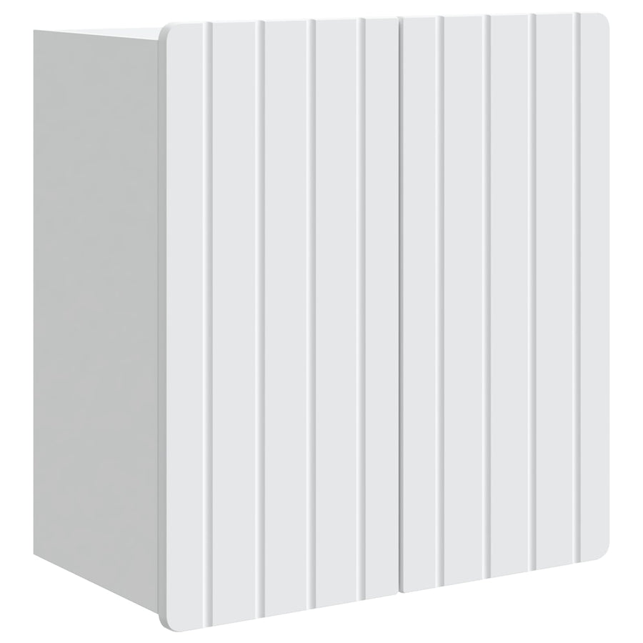 Wandkast Wit 59 x 31 x 64 cm Bewerkt hout